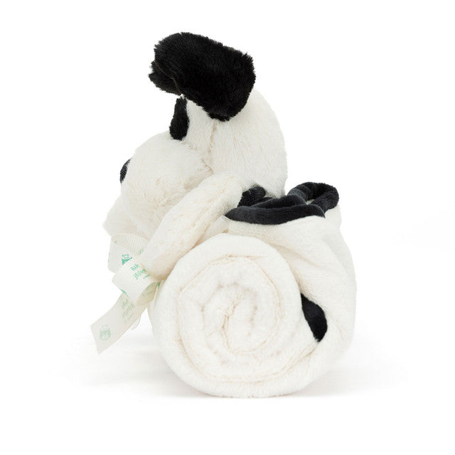 Jellycat Bashful Welpendecke in Schwarz und Creme
